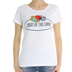 T-SHIRT LOGO FRUIT OF THE LOOM BIANCO