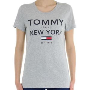 T-SHIRT STAMPATA TOMMY JEANS GRIGIO