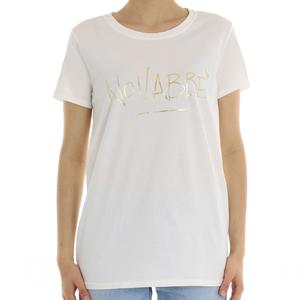 T-SHIRT STAMPATA BIANCO