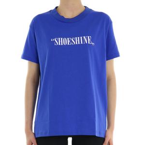 T-SHIRT FLUO SHOESHINE BLU