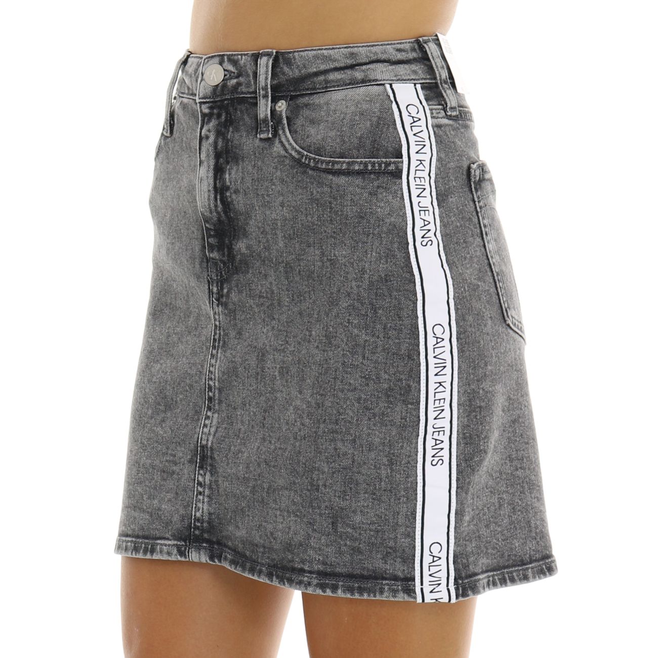 Gonna con bande CALVIN KLEIN | Abbigliamento e Scarpe Donna Online | Mad  Fashion
