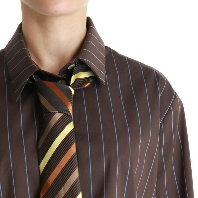 CAMICIA RIGATA CRAVATTA A CONTRASTO HAVEONE - Mad Fashion | img vers.650x/