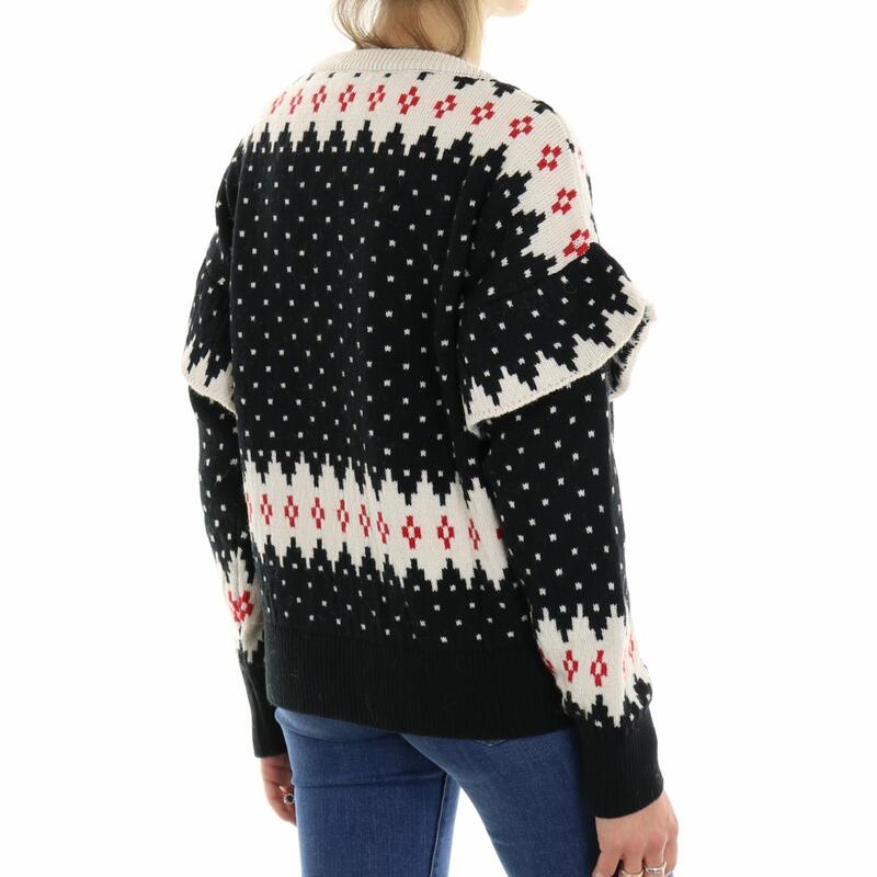 Vicolo Maglione natalizio con renna nero - Calibro Shop