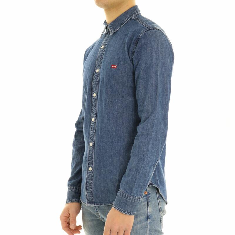 camicia jeans levis uomo