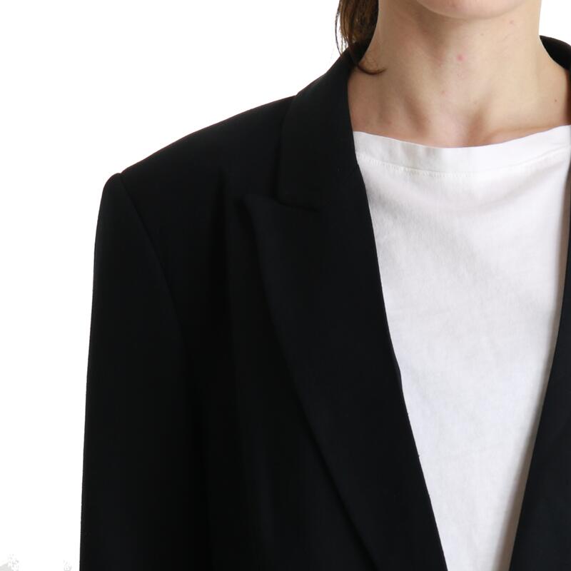 Giacca Donna Giacca Di Lino Nera Giacca In Lino VICOLO